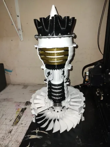 Turbofan em 3D