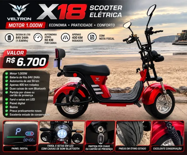Scooter Eletrica X13 1000w 2025