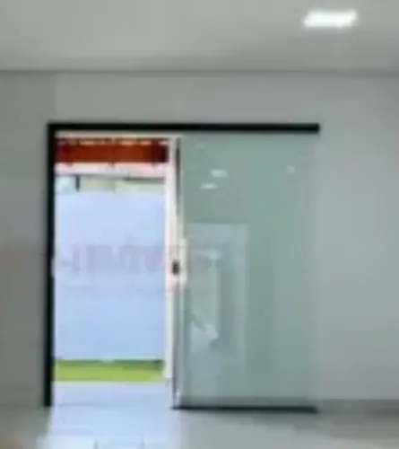 Porta de blindex estilo celeiro