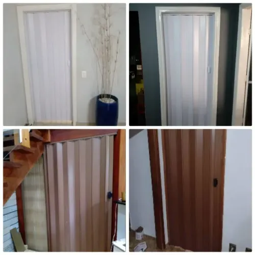 Portas sanfonadas PVC diversas cores e tamanhos 