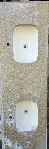 Pia/Bancada de Granito com 2 cubas Embutidas