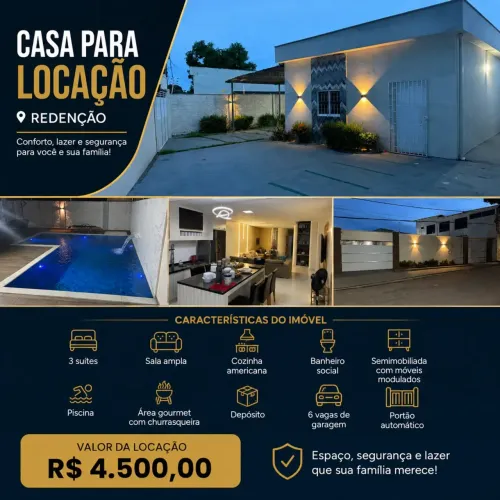 CASA PARA LOCAÇÃO | REDENÇÃO