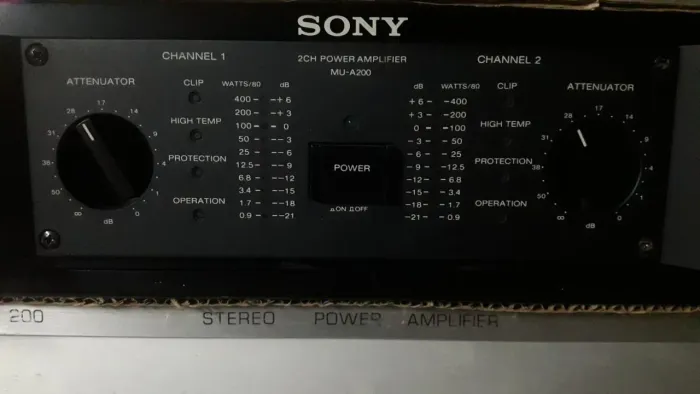 Potência Sony raridade 120 volts muito conservada 120 watts RMS por canal em 8  ohms