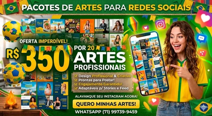 Pacote de Artes para Redes Sociais