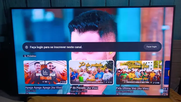 Vendo smart tv Samsung de 50 polegadas com Android Alexa comando de voz e bluetooth 4k