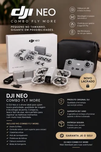 drone DJi Neo combo fly more NOVO
