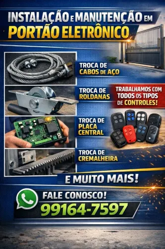 Instalação e manutenção em portão eletrônico