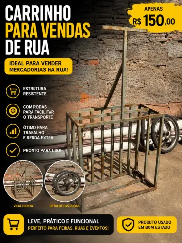 Carrinho de vendedor ambulante