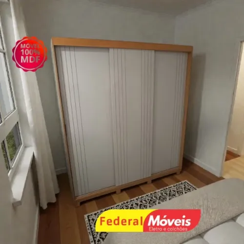 Guarda Roupa OFF WHITE 100% MDF NOS CHAME NO WHATSAPP