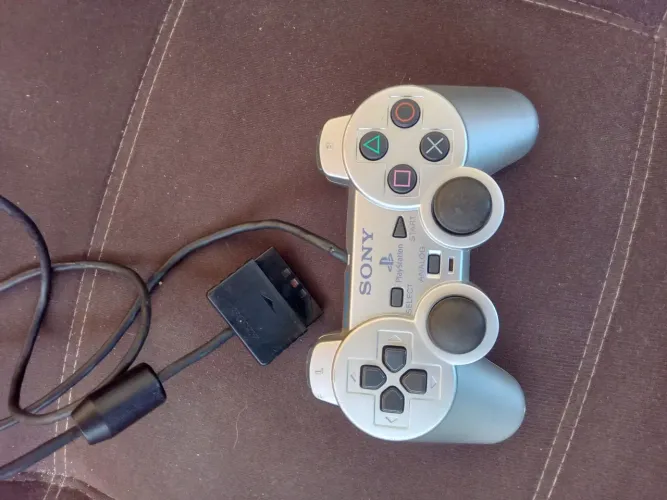 Controle Prata Original PlayStation 2