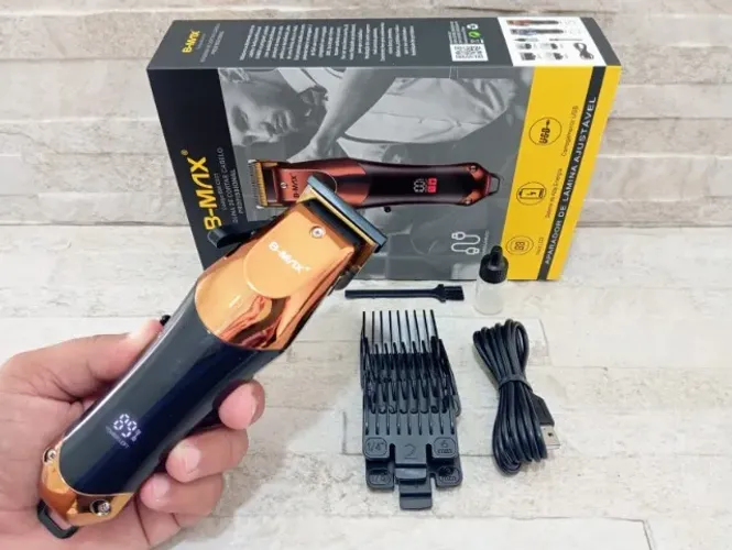 Maquina Profissional Cabelo e Barba B-Max Sem Fio