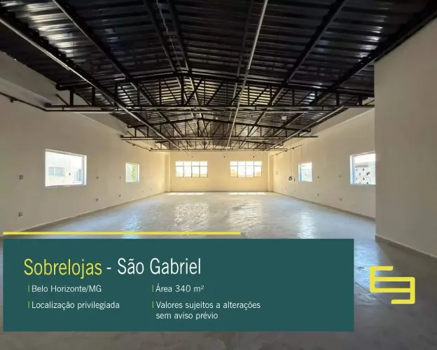 Sobrelojas para alugar no bairro São Gabriel em Belo Horizonte/MG.