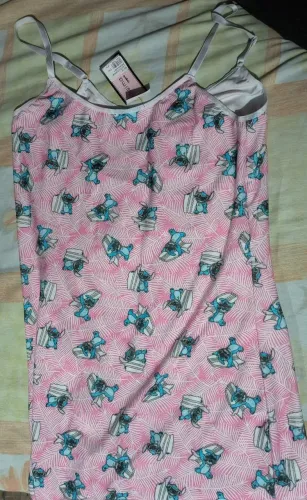 Camisola Feminina Stitch Rosa Confortável