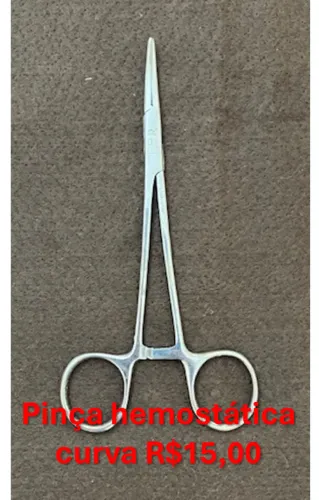 pinça hemostática curva - odontologia
