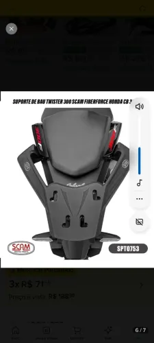 SUPORTE DE BAÚ SCAM