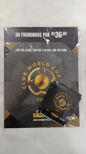 Kit 120 Envelopes de Figurinha Copa Mundial de Clubes FIFA 2025 Panini - 600 Cromos +Album