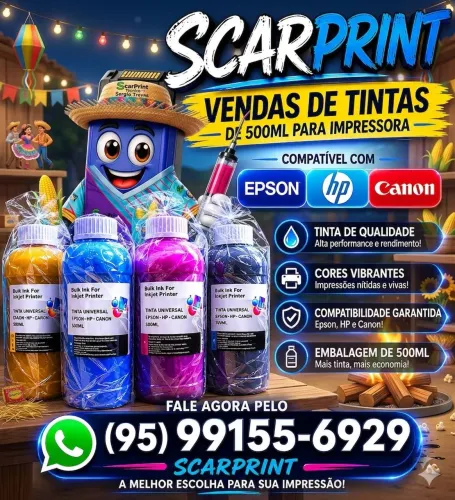 Tintas de 500ml de impressora Epson HP e cânon entrega sem taxa 