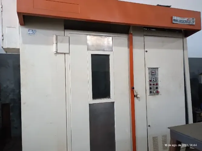 Forno industrial e carrinhos giratórios