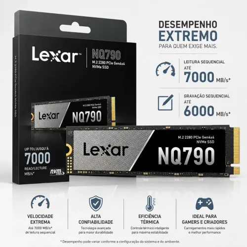 SSD Lexar NQ790 1TB NVMe M.2 PCIe 4.0 Gen4x4 (M.2 2280)<br>