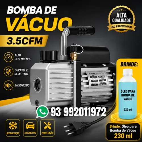 Bomba de Vácuo 3.5 CFM Para Refrigeração e Ar-Condicionado PROMOÇÃO R$650,00(PRODUTO NOVO)