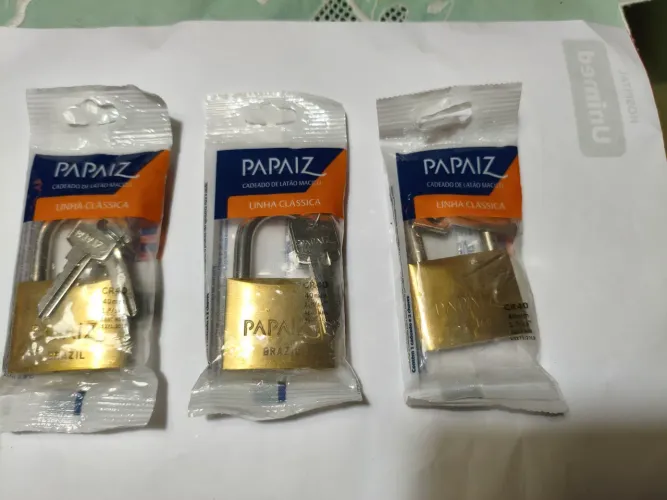 cadeado papaiz 40mm novo