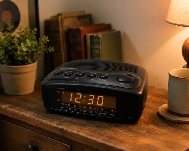 Rádio Relógio Lenoxx Sound CR-610 AM/FM