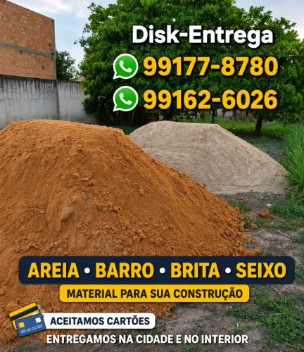 Barro Reboco/Aterro para sua construção