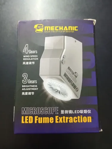 Extração de Fumaça P/ Microscópio C/ Led