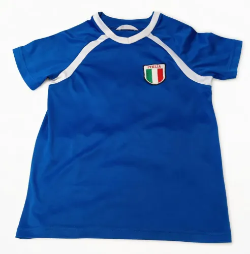 Camiseta Infantil Torcedor Italia - Azul Royal