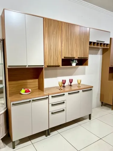 Armario de cozinha modular com montagem Grátis