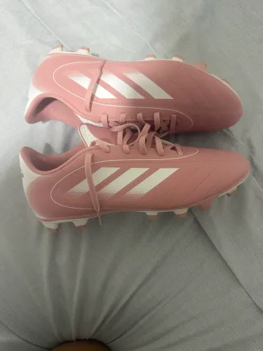 Chuteira adidas Goletto IX Firm Multi Ground na cor Wonder Mauve