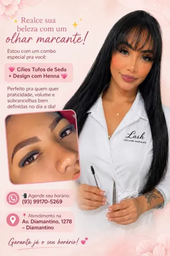 Promoção Cílios Tufos + Henna