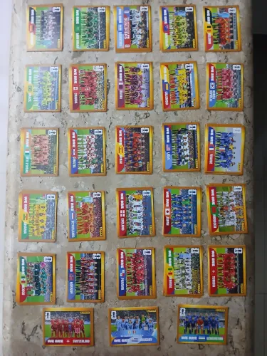 kit completo 28 figuras perfilados copa adesivos Mc borda dourada