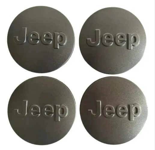KIT 4 Calotinhas Central Roda Jeep Renegade, Compass, Commander
