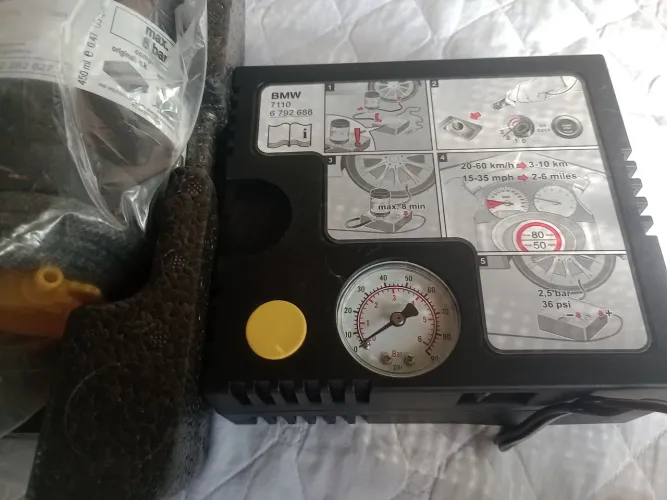  kit de compressor de ar para reparo de pneu da bmw