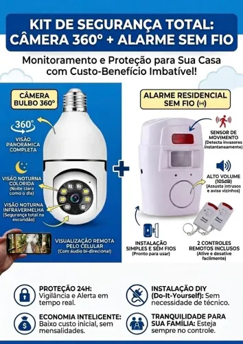 Proteção profissional para sua casa SEM MENSALIDADES e SEM INSTALAÇÃO COMPLICADA?