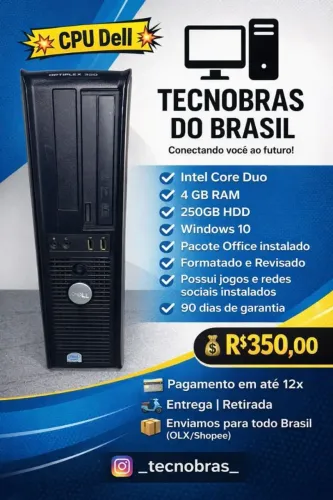 CPU Dell Duo Core com jogos