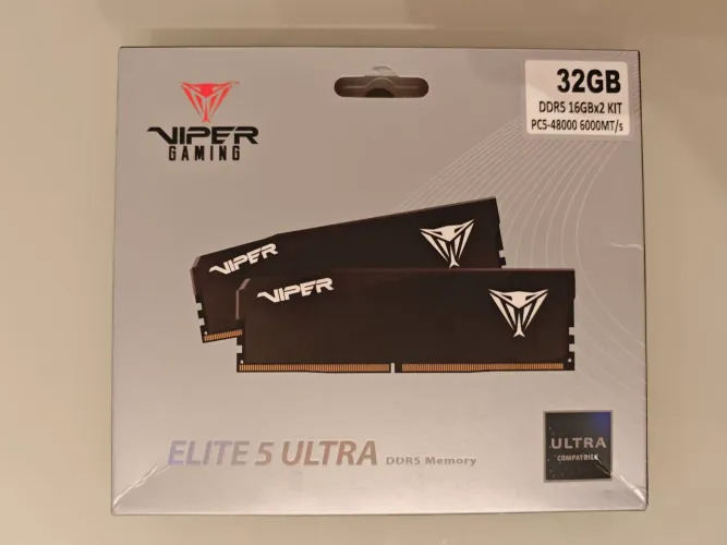 Memória RAM DDR5 Patriot Viper Elite Ultra - 6000 MHz Cl28 (2x16gb)