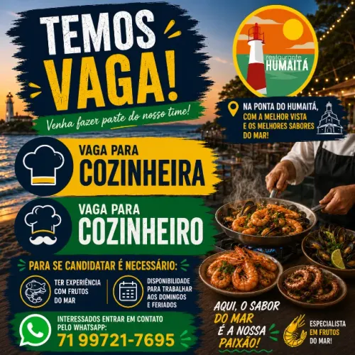 Vaga para Cozinheiro(a)