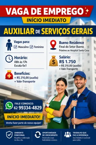  Auxiliar de Serviços Gerais