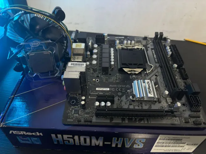 Kit Placa Mãe h510m + Intel Core i3 10100f