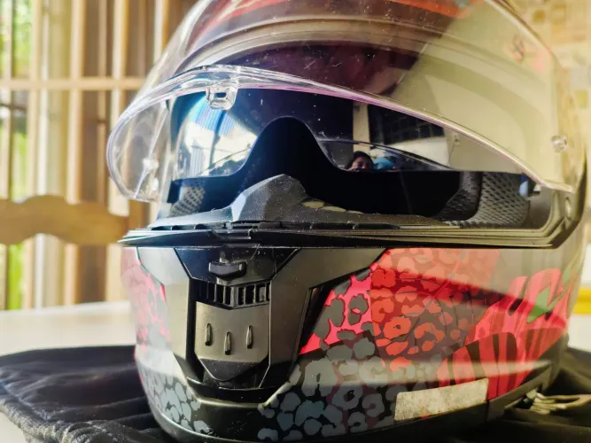 Capacete LS2 FF808 Stream Jungle Matte Preto Fosco Pink 