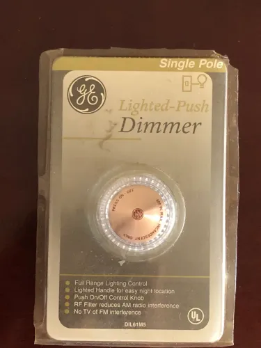 Dimmer General Electric para lâmpadas incandescentes 