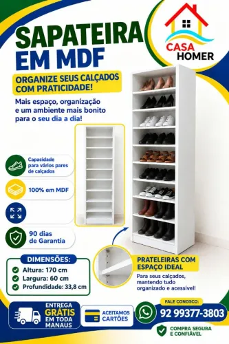 Sapateira em MDF