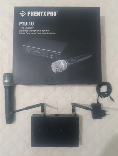 MICROFONE PHENYX PTU 1U NOVO NA CAIXA