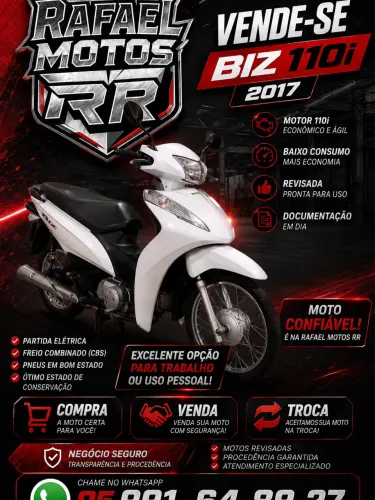 Vendo ou Troco Biz 110 i 2017
