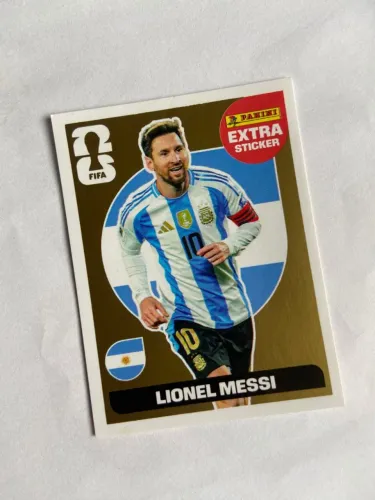 Figurinha do Messi Ouro