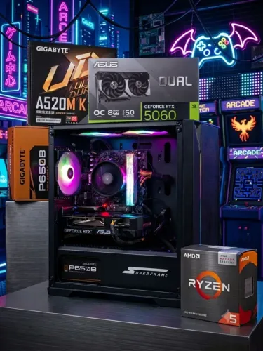 PC GAMER RTX 5060 Asus , Ryzen, wi-fi, bluetooth
