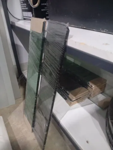 Prateleiras de vidro canto e retangular para banheiro e cozinha
