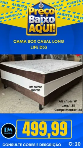 Cama Box casal espuma D33